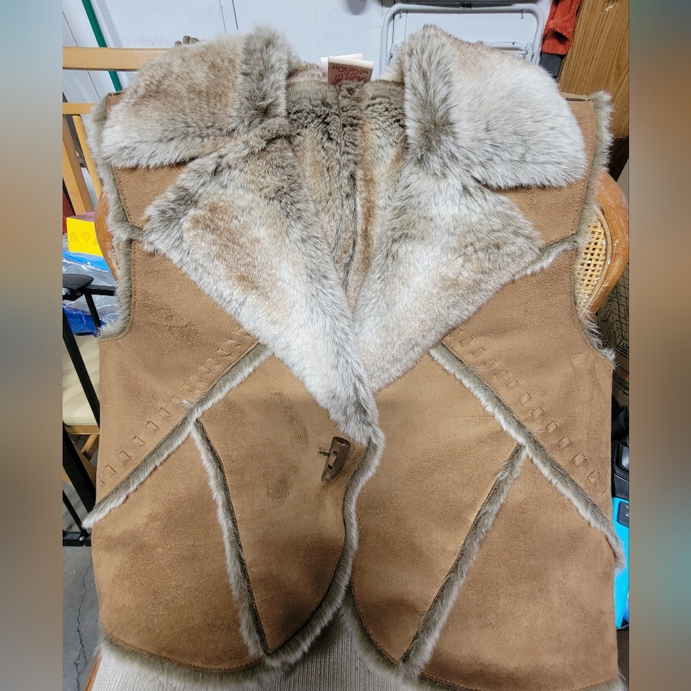 Faux fur vest